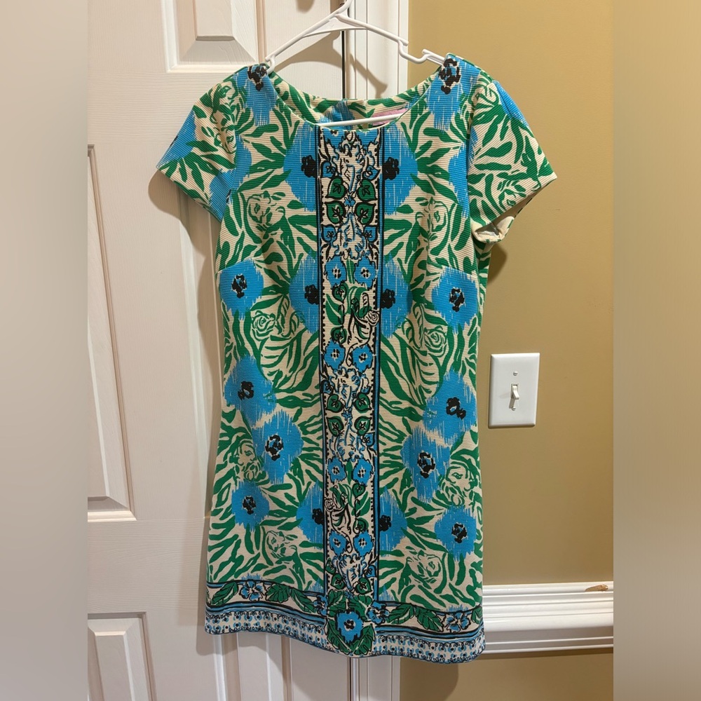 Lilly Pulitzer Layton Sea Oats Shift dress Size M - Picture 2 of 4